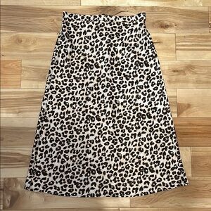 By Together Black and White Midi A-Line Skirt